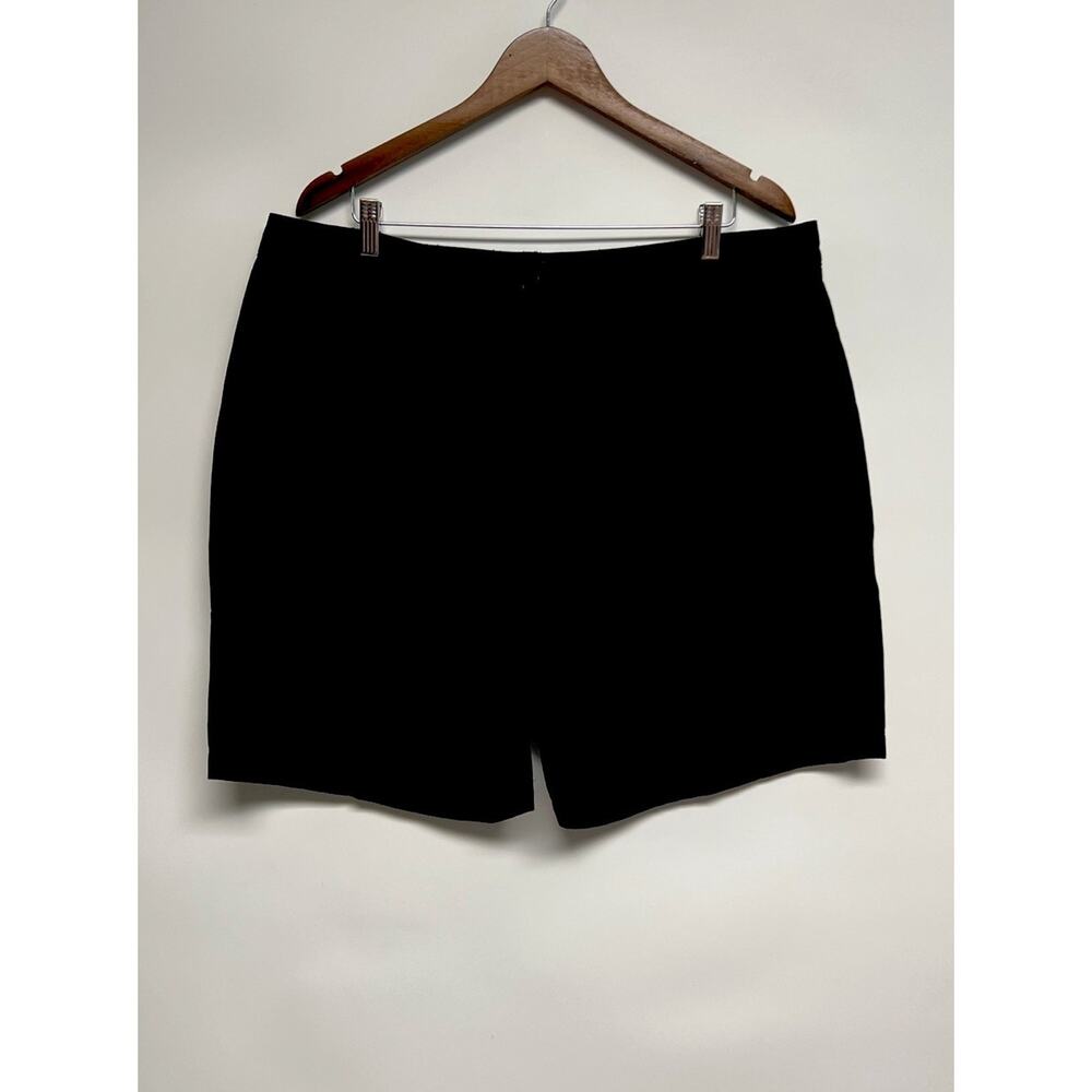 Lauren Ralph Lauren Women High Rise Black Sz 18W Shorts Old Money Preppy 7” Long